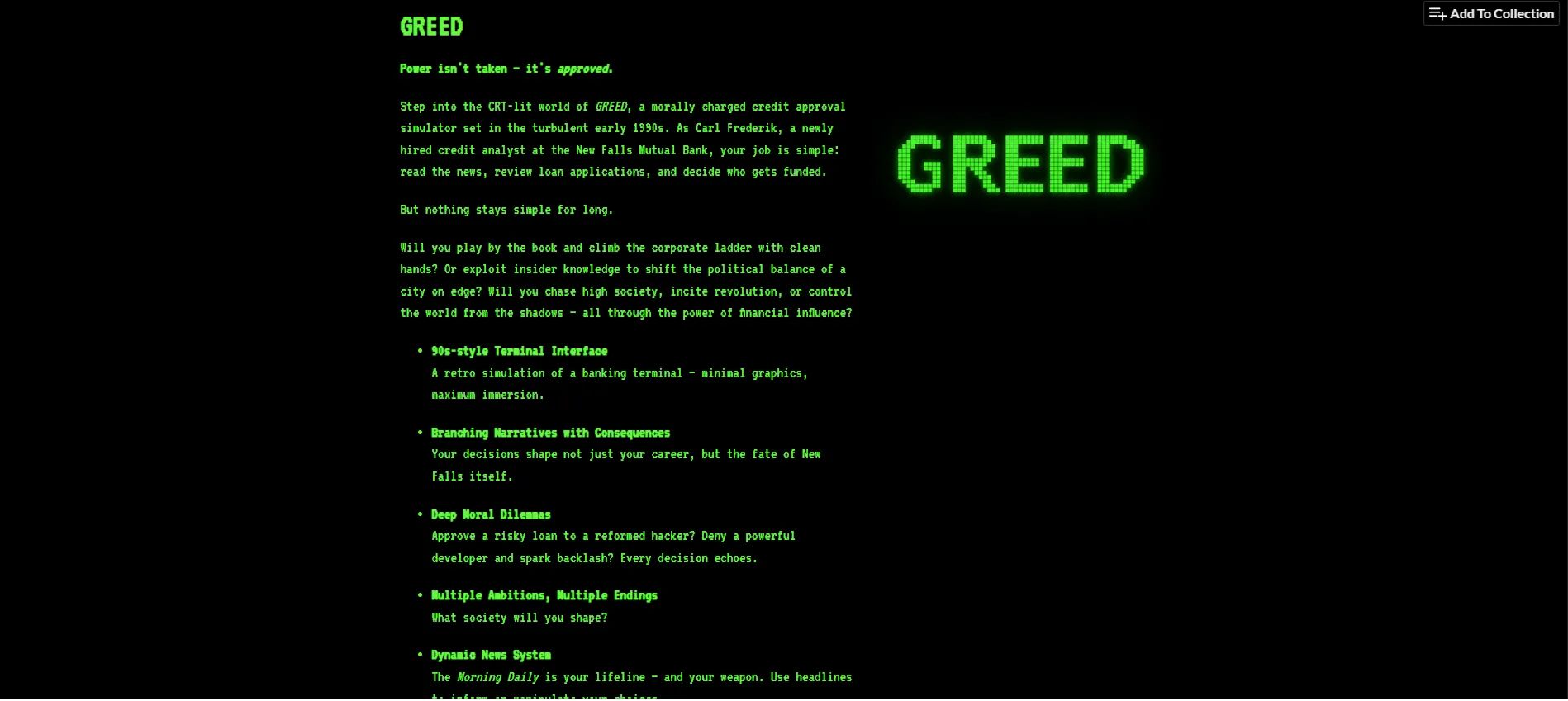 GREED